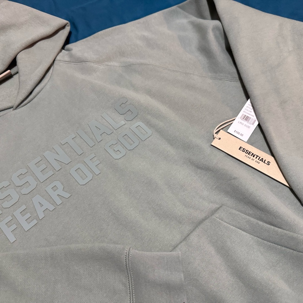 Fear of God Green Sweatshirt Hoodie - Picture 8 of 11